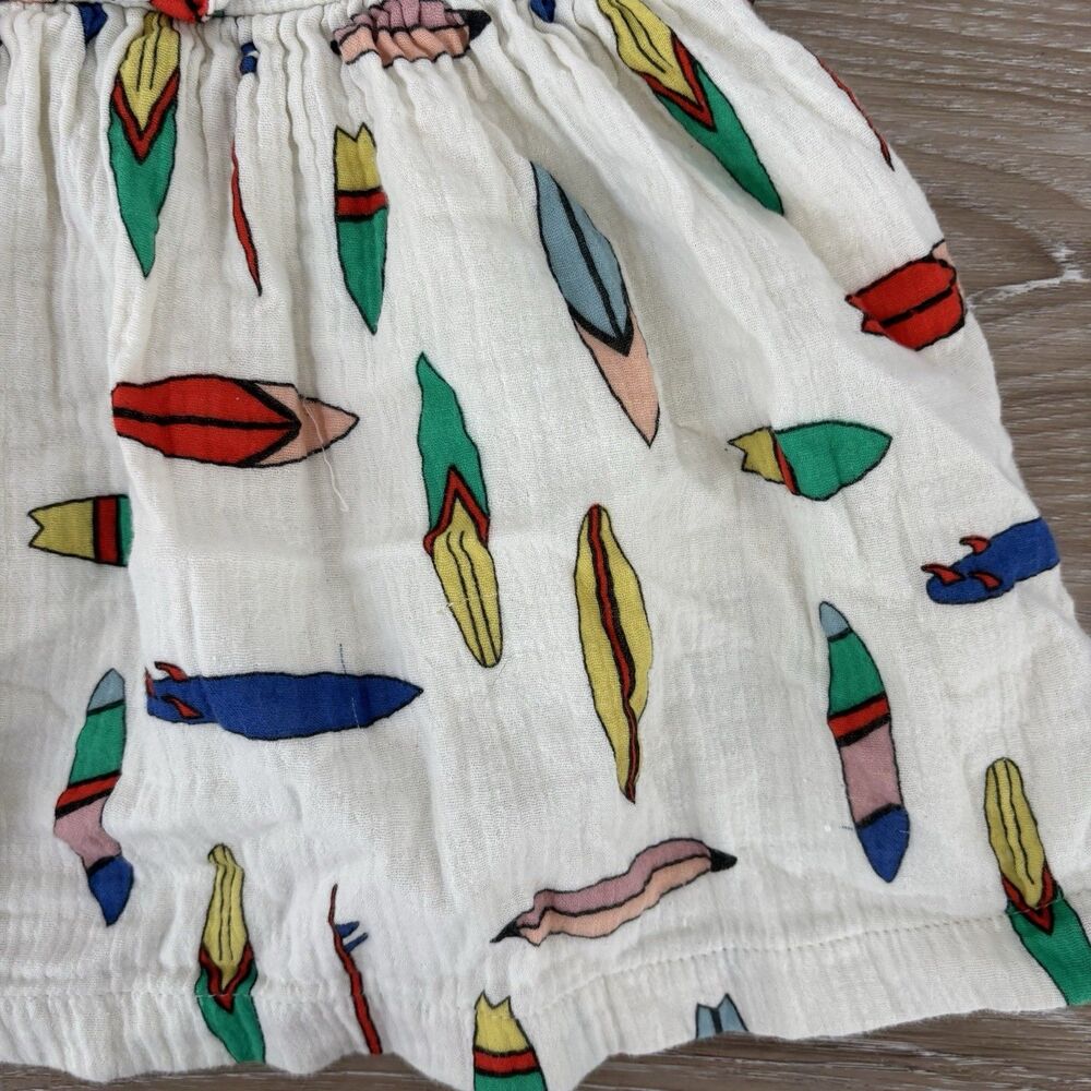 Hanna Anderson Dress Size 6-12 Months Muslin Surfboard - Picture 2 of 6